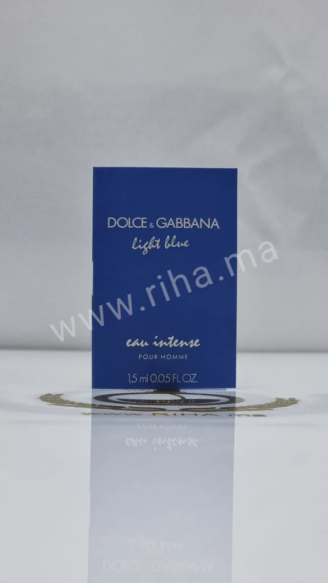 Échantillons  Light Blue Eau Intense Pour Homme Dolce&Gabbana Eau de parfum DOLCE&GABBANA - parfum Maroc