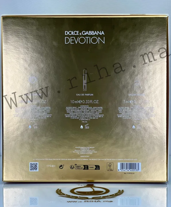 Coffret Devotion Dolce&Gabbana eau de parfum prix maroc (2) Coffret Devotion Dolce&Gabbana eau de parfum prix maroc