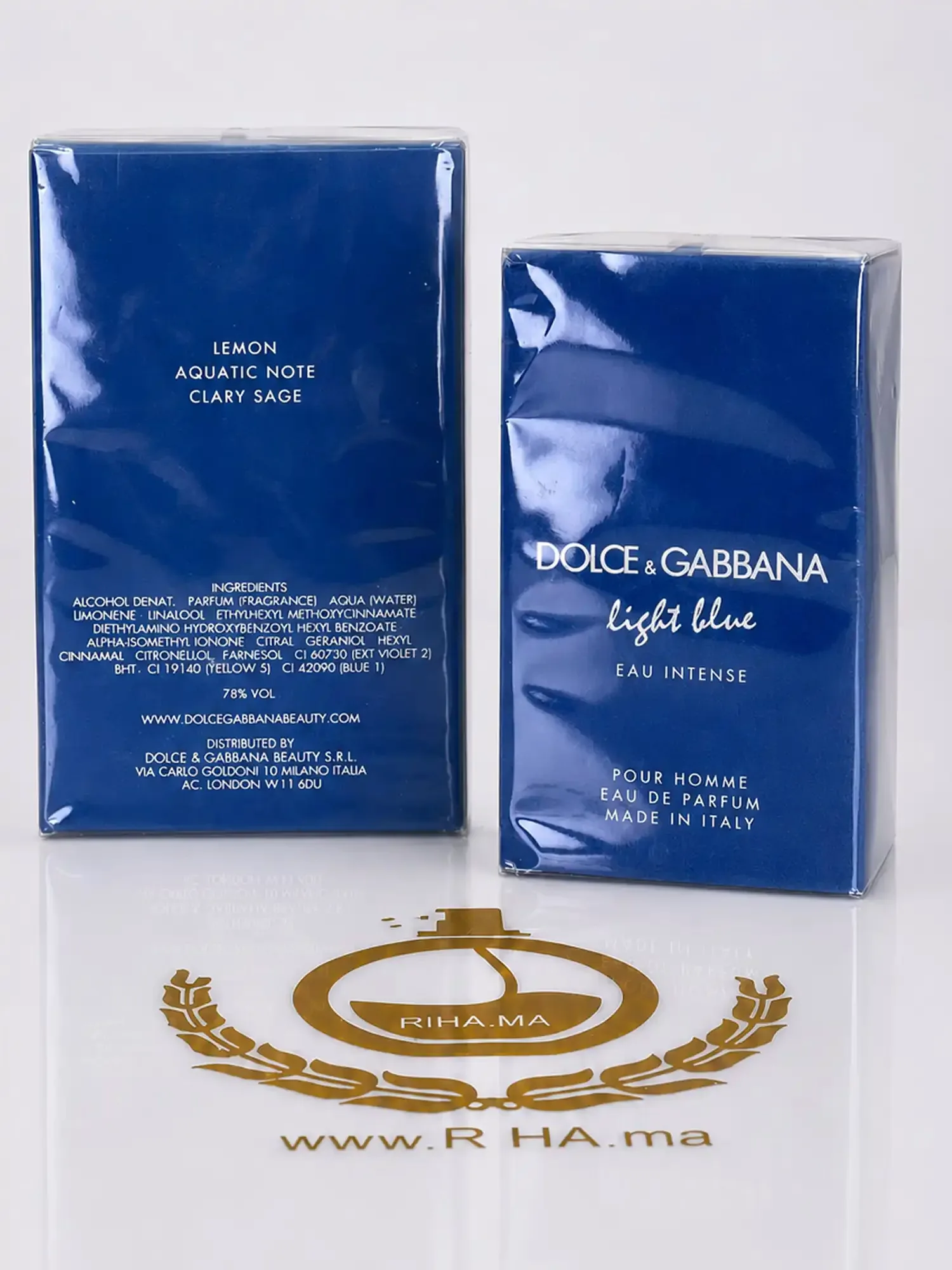 back light bleu intense edp dc LIGHT BLUE EAU INTENSE - DOLCE & GABBANA prix maroc