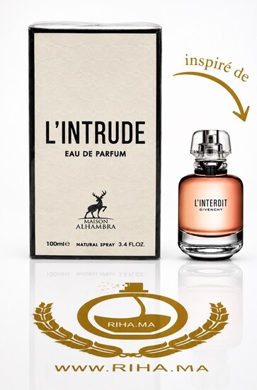 L'intrude Eau de Parfum Maison Alhambra inspiré de L'Interdit Givenchy L'intrude Eau de Parfum Maison Alhambra inspiré de L'Interdit Givenchy