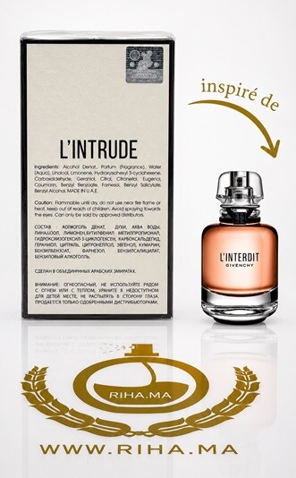 L'intrude Eau de Parfum Maison Alhambra inspiré de L'Interdit Givenchy L'intrude Eau de Parfum Maison Alhambra inspiré de L'Interdit Givenchy