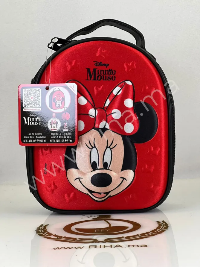 Minnie Mouse eau de Toilette 100ml llavero & brillo de labios Flacon de parfum minnie mouse avec personnage emblématique