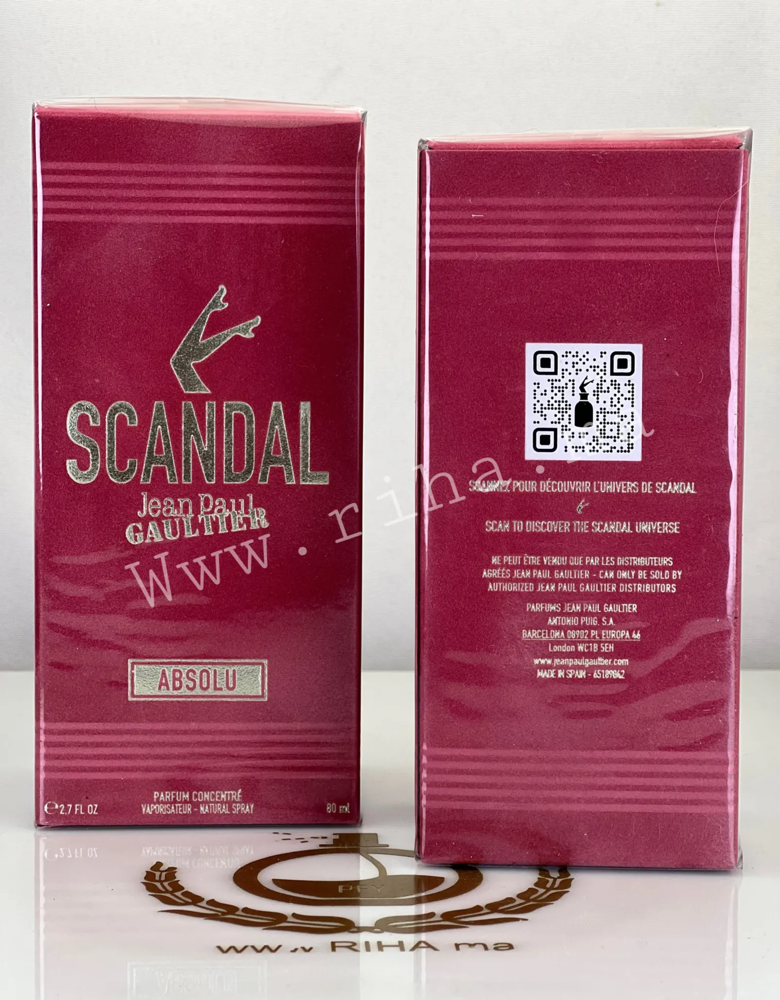 Scandal Absolu Jean Paul Gaultier Pour Femme — photo 2 Flacon de parfum Scandal Absolu Jean Paul Gaultier pour femme — vue 2