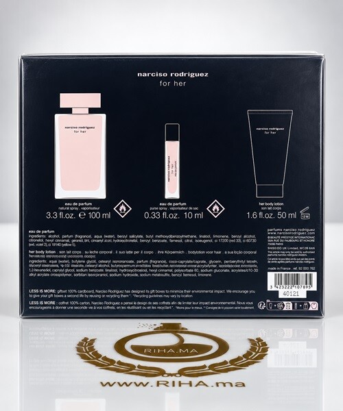 Coffret Cadaux Narciso Rodriguez for Her Eau de Parfum Pour Femme 100ML Coffret Cadaux Narciso Rodriguez for Her Eau de Parfum Pour Femme 100ML