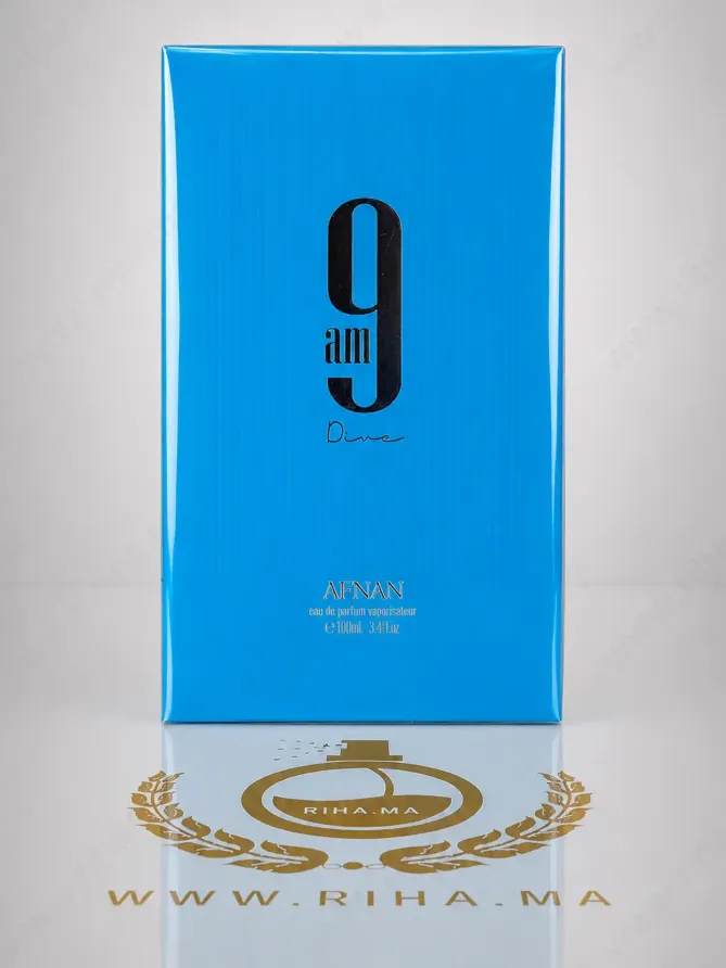 Afnan 9AM Dive Eau de Parfum 100ml Afnan 9AM Dive Eau de Parfum 100ml parfum original Authentic au Maroc chez RIHA.ma