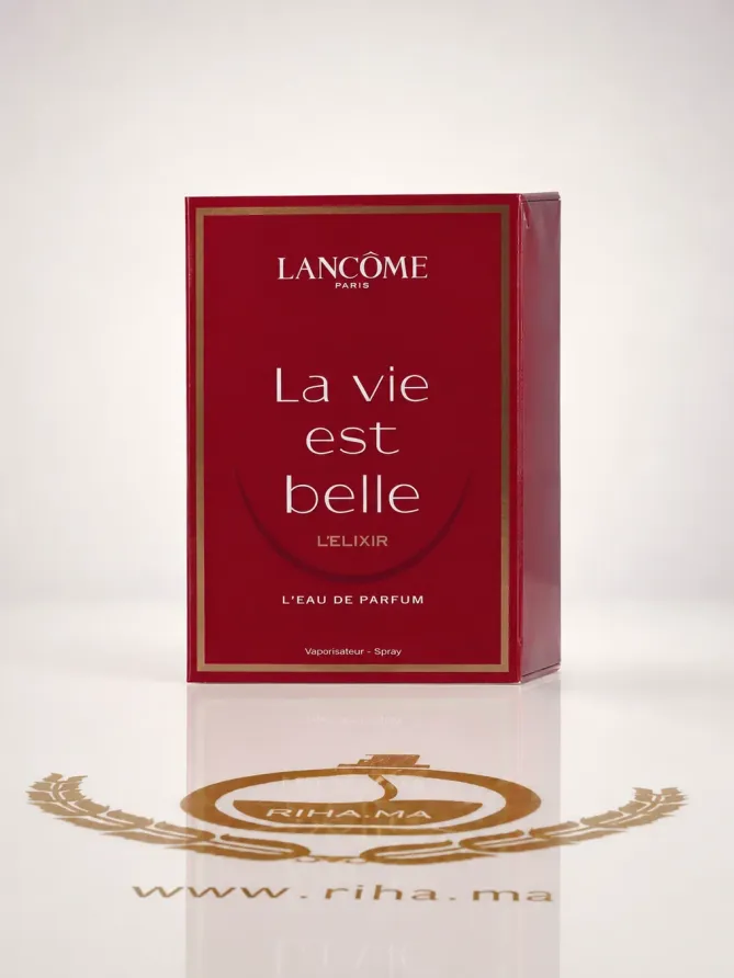 ECHANTILLON LA VIE EST BELLE ELIXIR EAU DE PARFUM echantillon la vie est belle elixir — Flacon de parfum échantillon La Vie Est Belle Elixir avec ruban