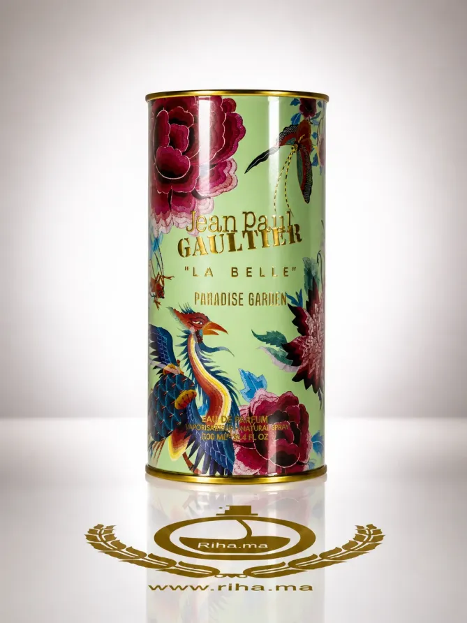 Flacon de parfum La Belle Paradise Garden avec cœur doré