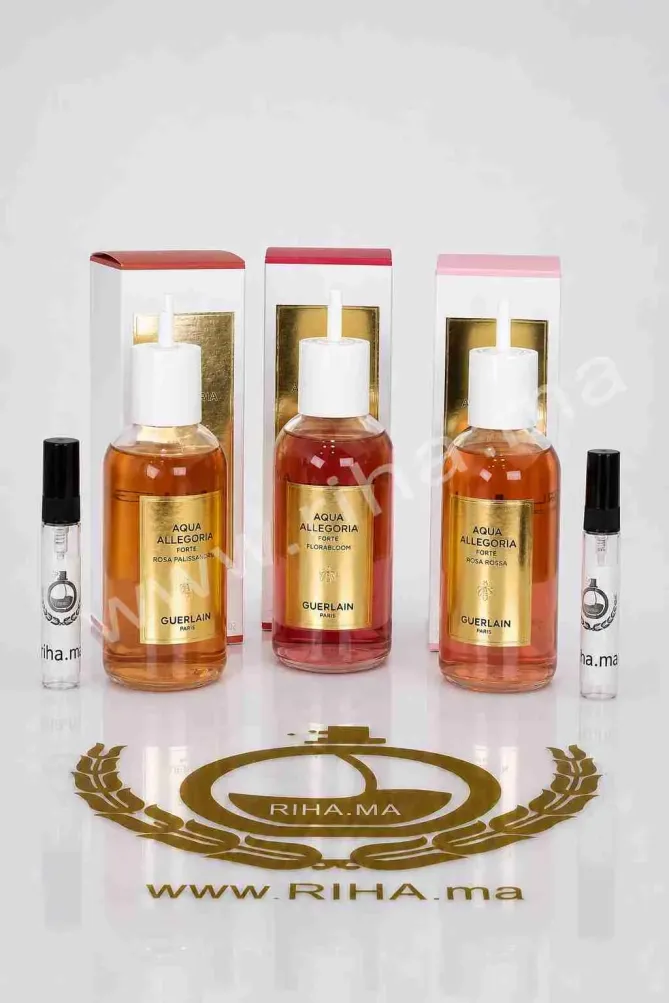 Pack Decantage Guerlain Aqua Allegoria Forte Rosa Palissandro Flora Bloom Rosa Rossa parfum original Authentic au Maroc chez RIHA.ma Pack Decantage Guerlain Aqua Allegoria Forte Rosa Palissandro Flora Bloom Rosa Rossa parfum original Authentic au Maroc chez RIHA.ma