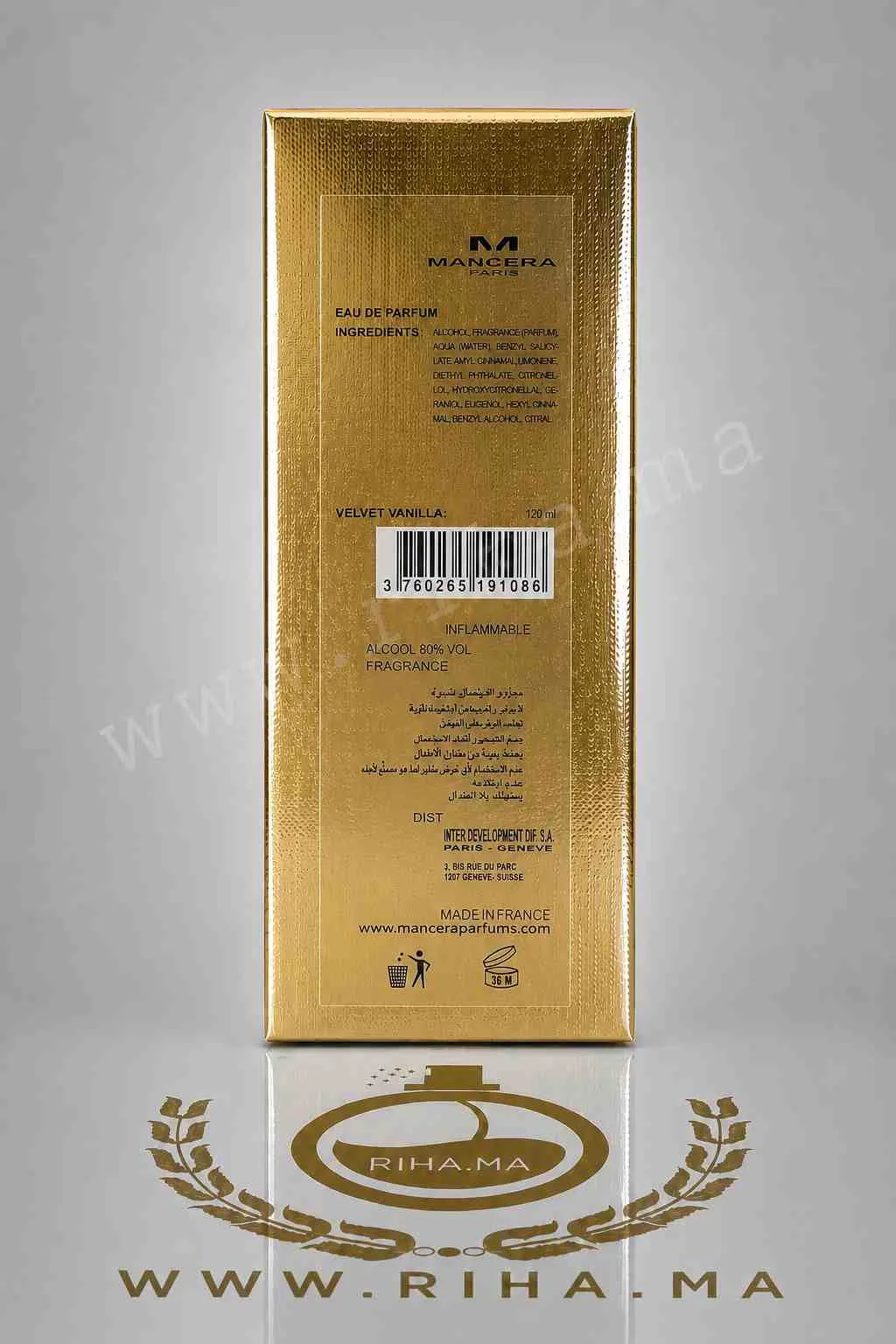 VELVET VANILLA - MANCERA prix maroc VELVET VANILLA - MANCERA prix maroc