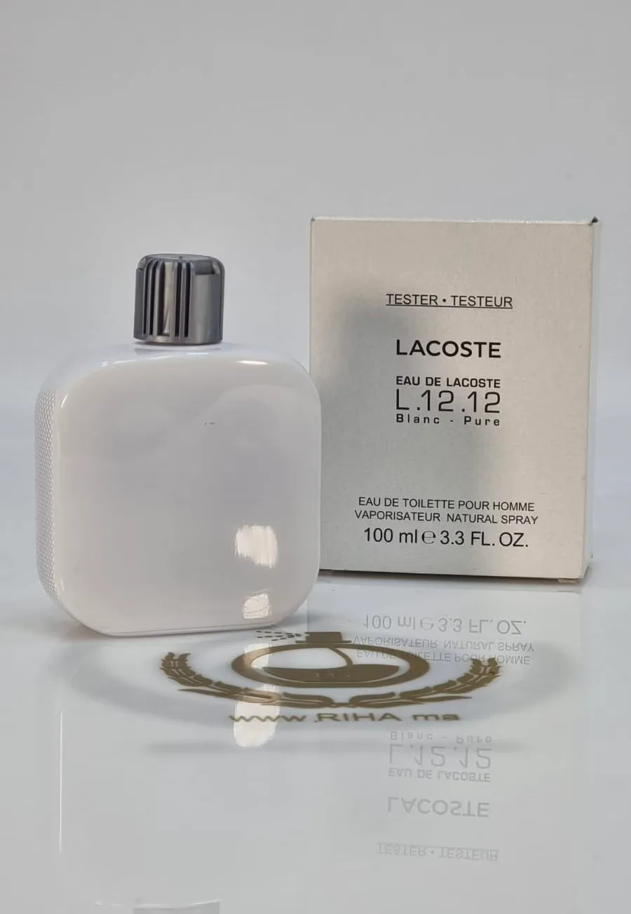 TESTER LACOSTE WHITE EAU DE LACOSTE L .12.12 BLANC – LACOSTE Lacoste - parfum Maroc
