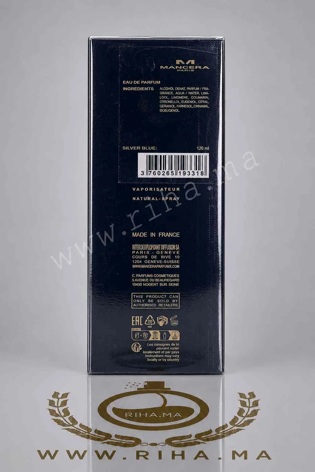 Silver Blue Mancera pour homme -Mancera prix maroc Silver Blue Mancera pour homme -Mancera prix maroc