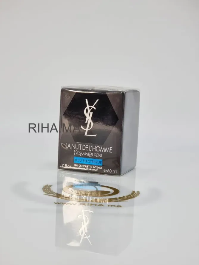 La Nuit de L’Homme Eau Électrique de Yves Saint Laurent LA NUIT DE L’HOMME BLUE ELICTRIQUE EDT INTENSE 60 ML Yves Saint Laurent - parfum Maroc