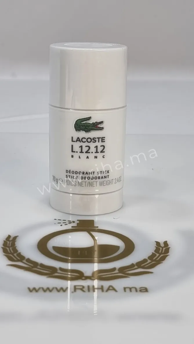 Lacoste L.12.12 Blanc Déodorant Stick Pour Homme – 70G Lacoste - parfum Maroc