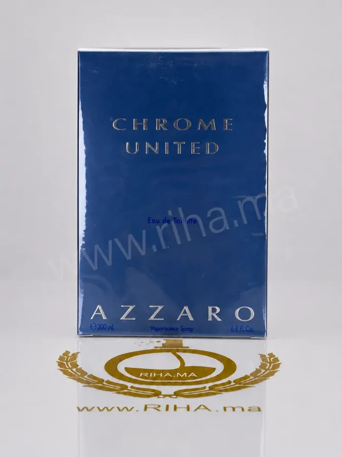 azzaro chrome Chrome United Azzaro Eau de Toilette 200ml pour homme prix Maroc