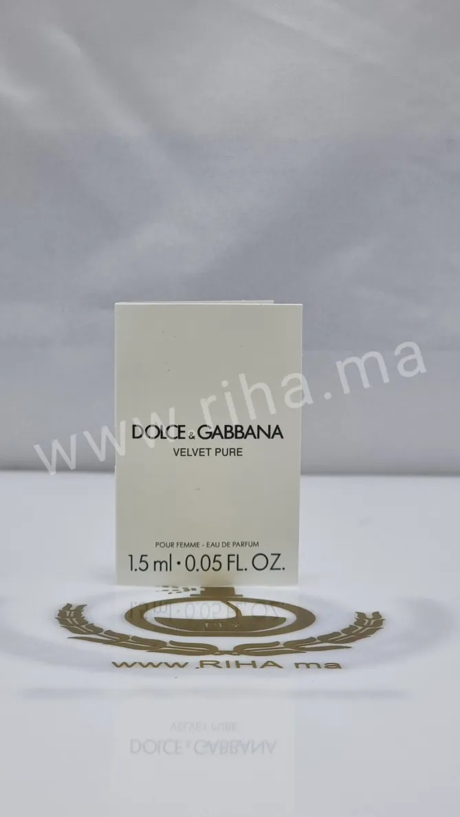Velvet Pure Échantillons Parfum prive Dolce&Gabbana Velvet Pure Eau de parfum 1.5ml DOLCE&GABBANA - parfum Maroc