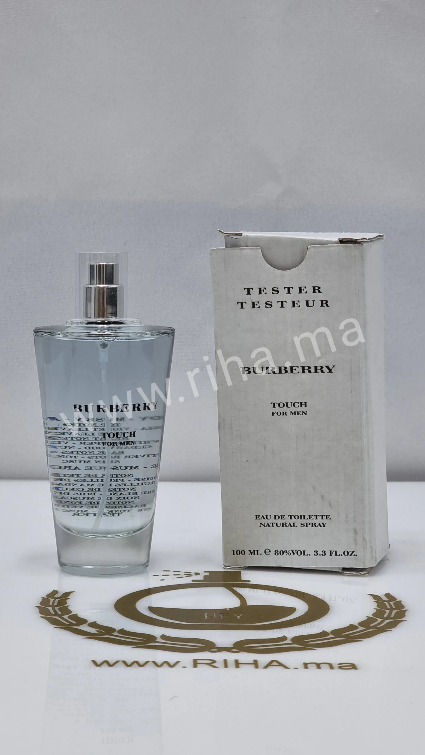 Touch for Men Tester Burberry Touch for Men Eau de toilette 100ml Burberry - parfum Maroc
