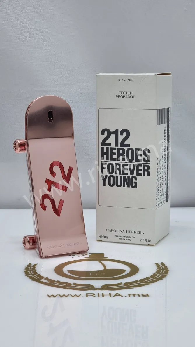 Tester 212 Heroes Forever Young Carolina Herrera Eau de Parfum 80ml Carolina Herrera - parfum Maroc