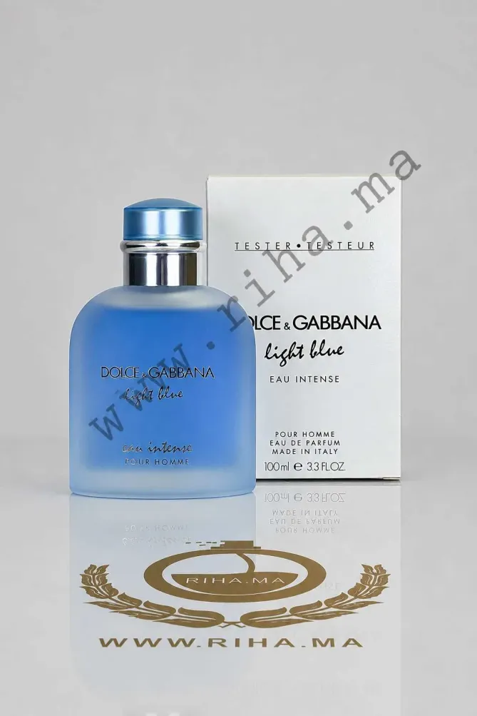 Tester Light Blue Eau Intense Dolce&Gabbana Pour Homme 100ml Authentic Tester Light Blue Eau Intense Dolce&Gabbana Pour Homme 100ml Authentic