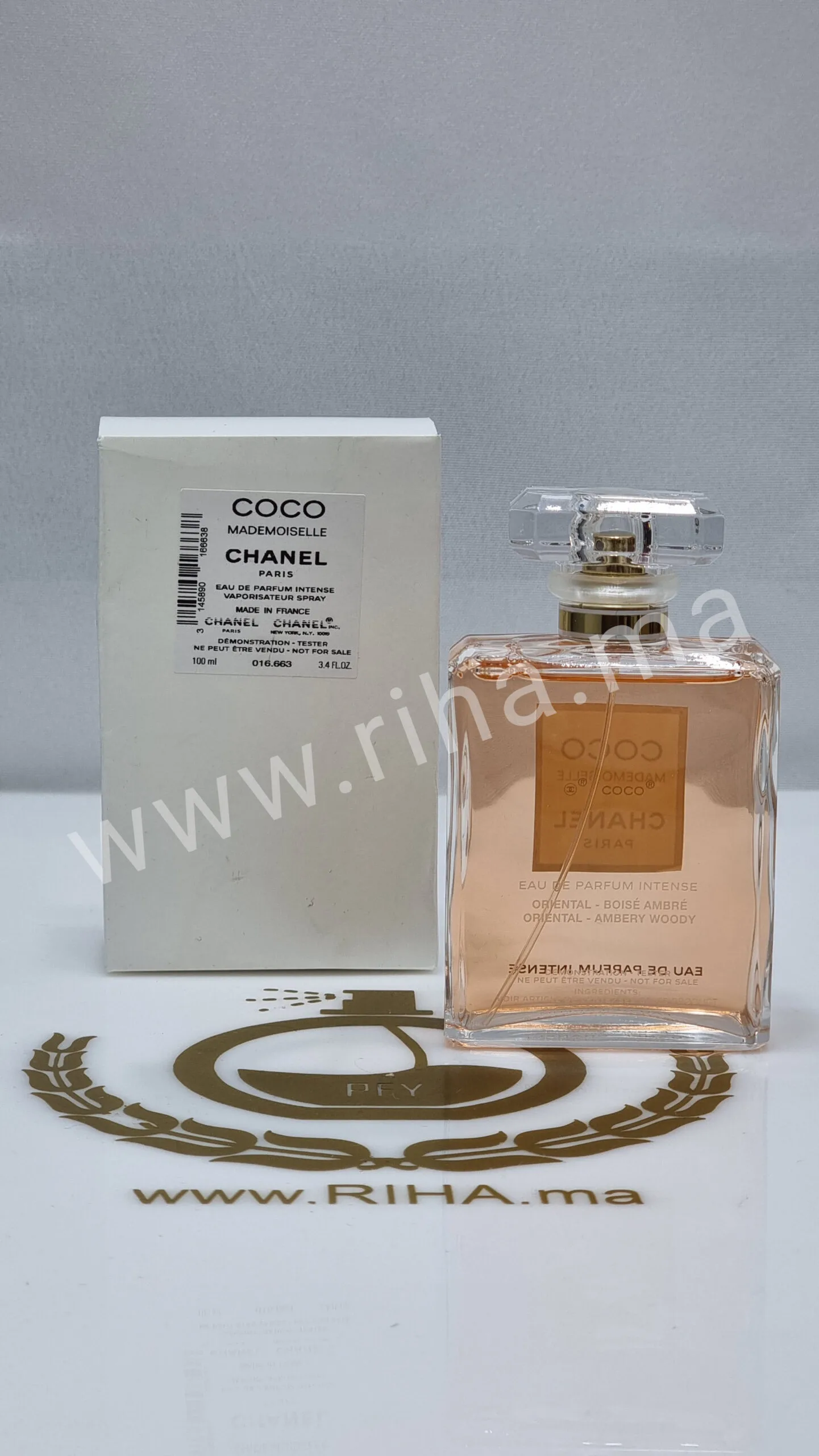 Coco Mademoiselle Intense testeur Coco Mademoiselle Intense Chanel Eau de parfum 100ml Tester Chanel - parfum Maroc