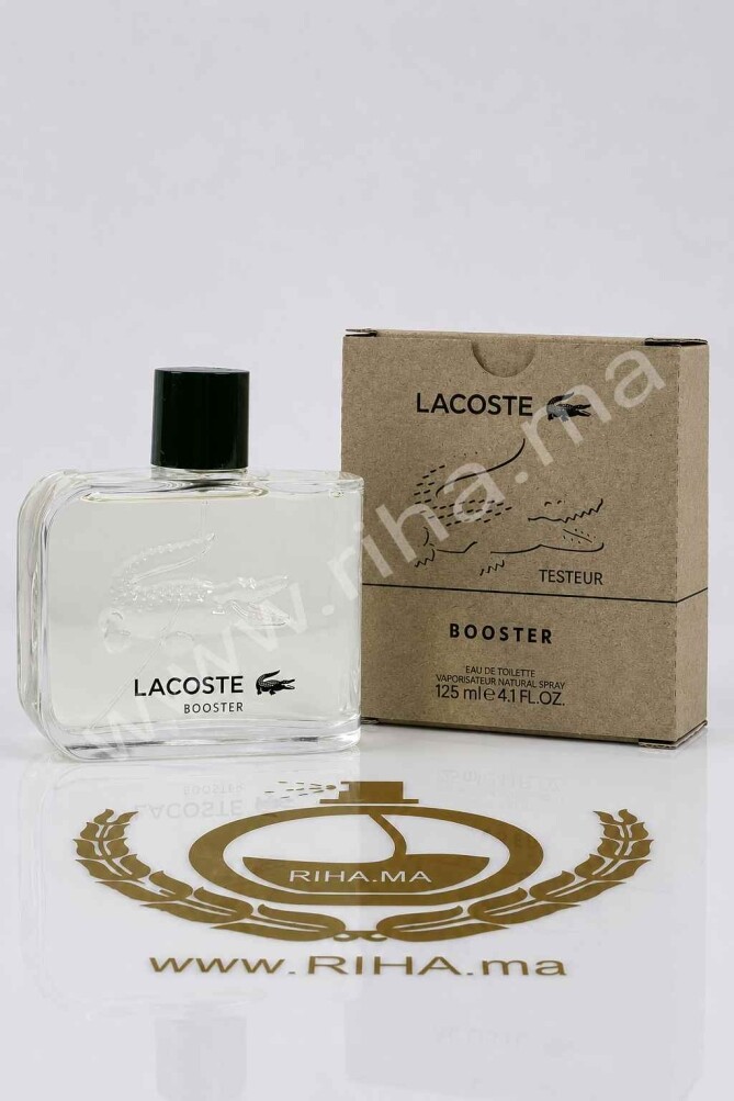 Flacon tester de parfum tester lacoste booster avec boîte blanche