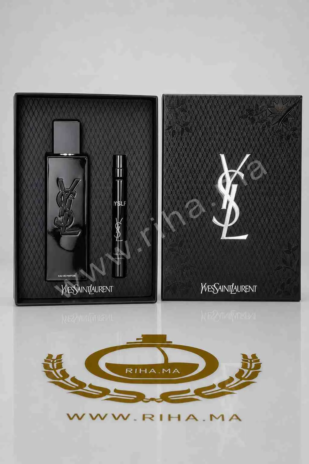 Coffret Cadeaux MYSLF Eau de Parfum Yves Saint Laurent Pour Homme 60ml + 10ml — photo 2 Coffret myslf yves saint laurent avec flacon 60ml et 10ml — vue 2