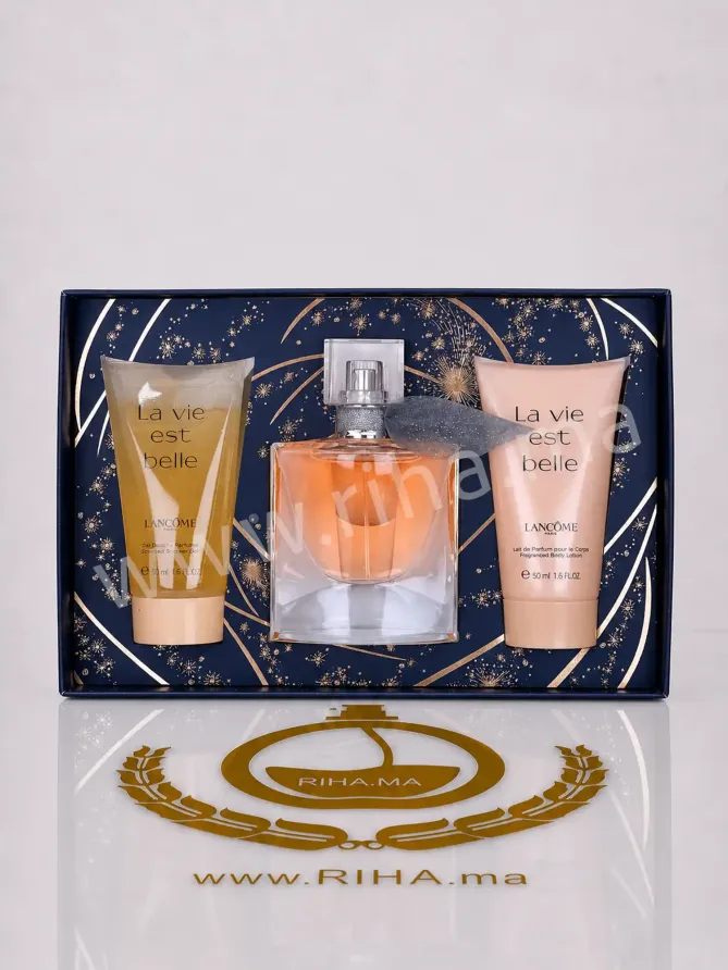 Coffret lancome la vie est belle avec Eau de Parfum 30ml et soins