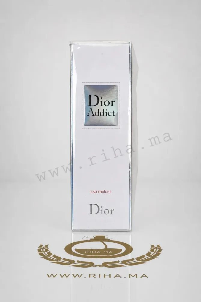 Dior Addict Eau Fraiche Eau de Toilette Pour Femme 100ml Flacon de parfum Dior Addict Eau Fraiche sur fond clair élégant