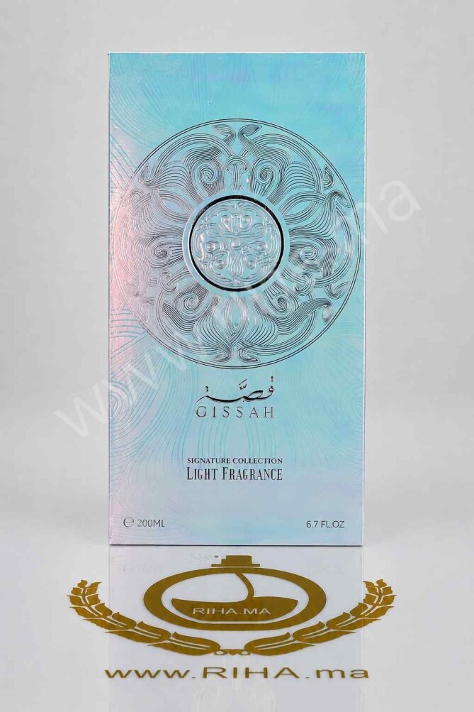 Flacon de Gissah Hudson II parfum mixte sur fond élégant
