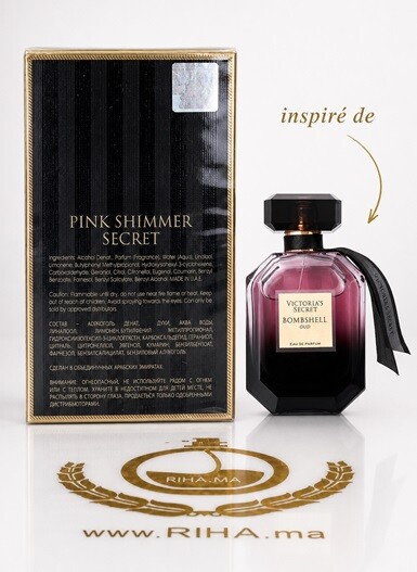 Pink Shimmer Secret Oud Maison Alhambra Eau De Parfum 100ml pour femme inspiré de Victoria's Secret Bombshell Oud Eau de Parfum Pink Shimmer Secret Oud Maison Alhambra Eau De Parfum 100ml pour femme inspiré de Victoria's Secret Bombshell Oud Eau de Parfum