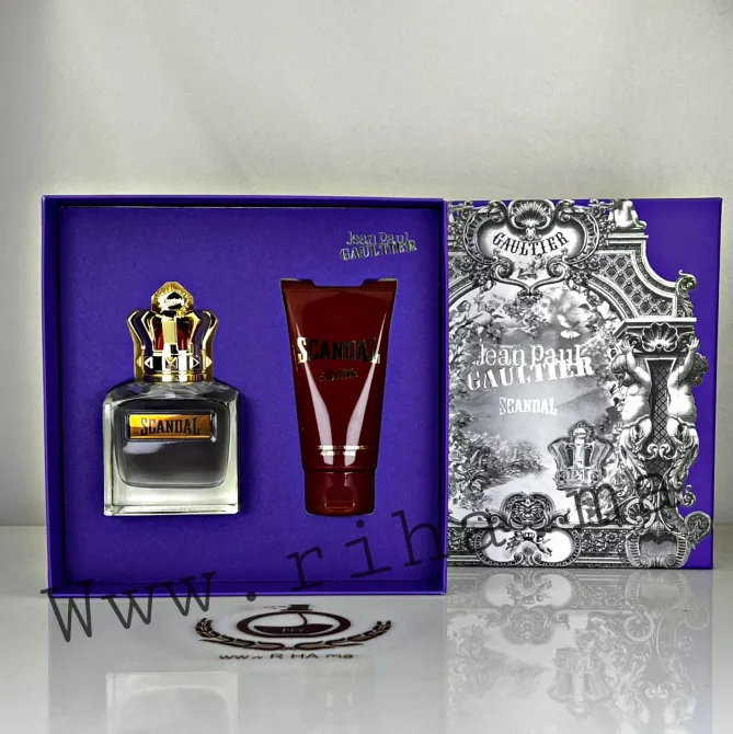 Coffret Scandal Jean Paul Gaultier Eau De Toillete Pour Homme 50ML - 100ML Authentic Coffret Scandal Jean Paul Gaultier eau de toilette pour homme flacon design