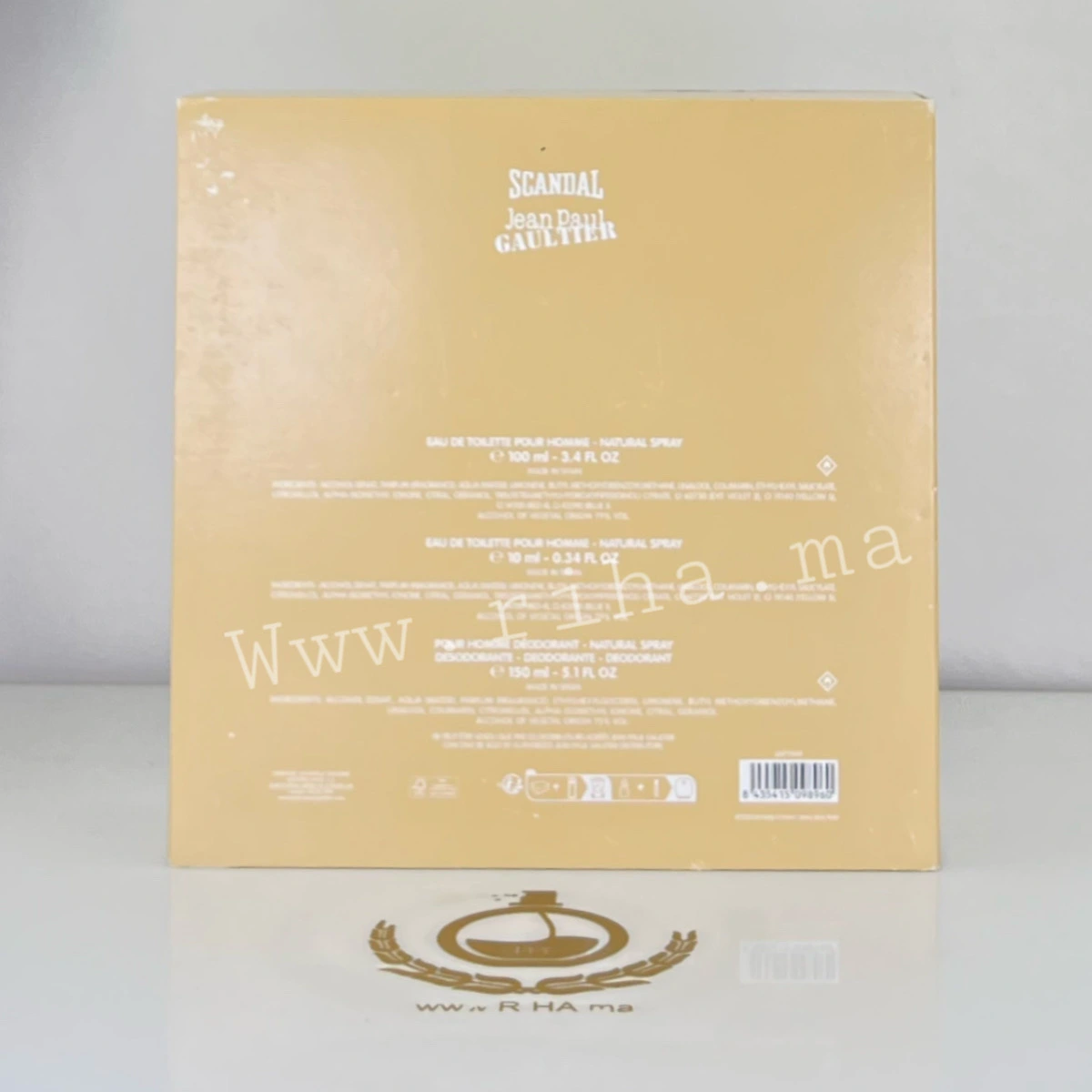Coffret Scandal Jean Paul Gaultier Eau de Toilette Pour Homme 100 ML Authentic — photo 3 Coffret scandal jean Paul Gaultier eau de toilette homme flacon bleu — vue 3