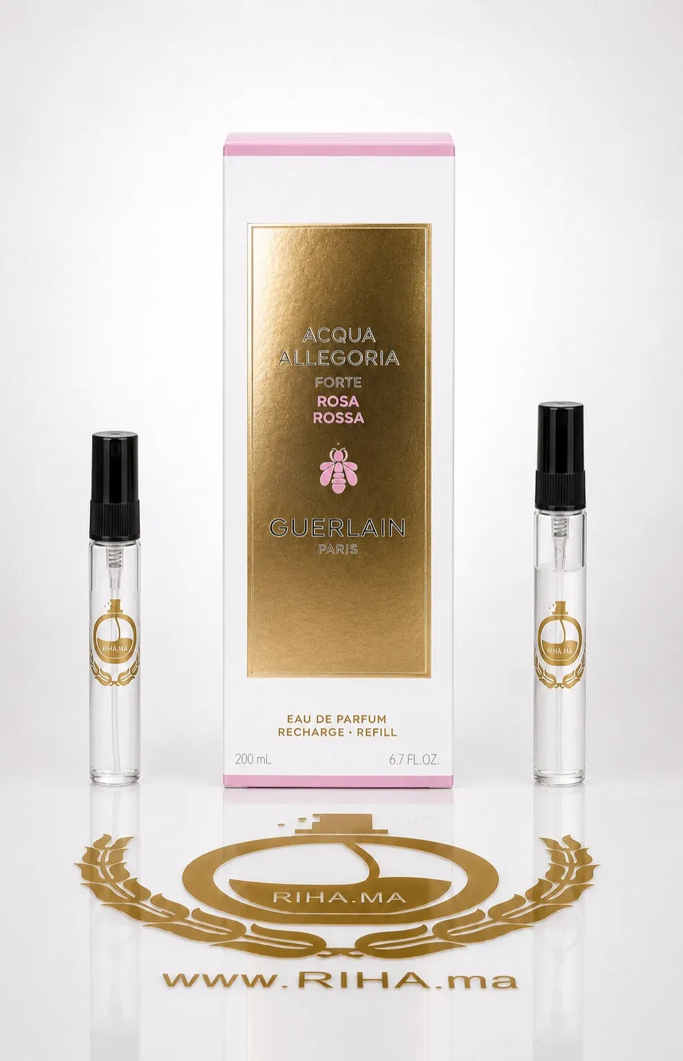 Aqua Allegoria Forte Décantage - 3ml/5ml/10ml — photo 2 aqua allegoria forte décantage — Flacon de décantage aqua allegoria forte rosa rossa guerlain — vue 2