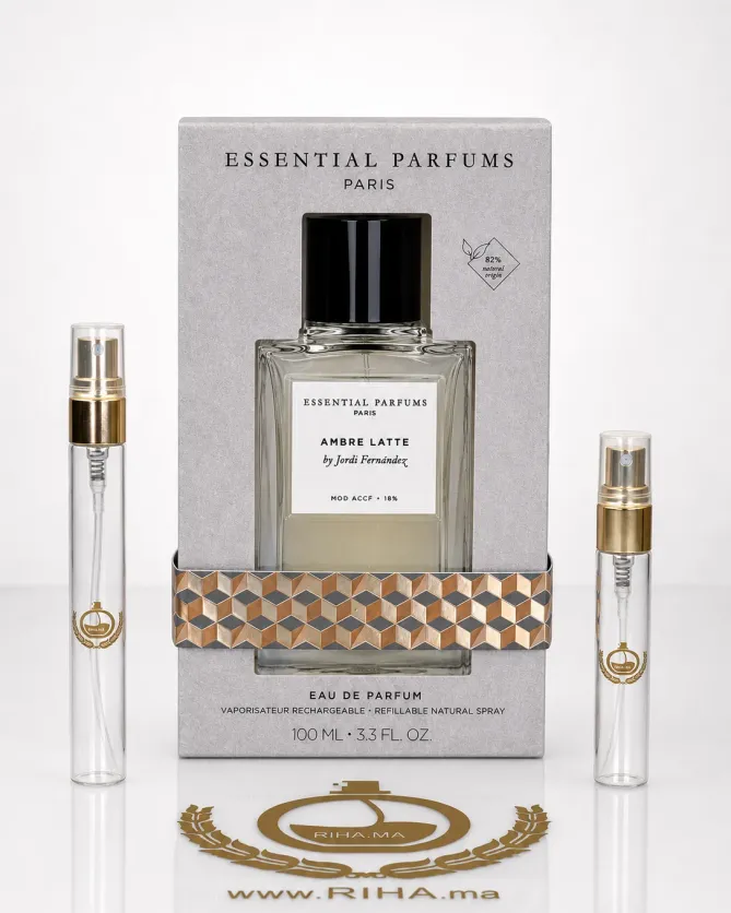 Decantage Ambre Latte Essential Parfums decantage ambre latte essential parfums — Flacon de décantage ambre latte essential parfums de 10 ml