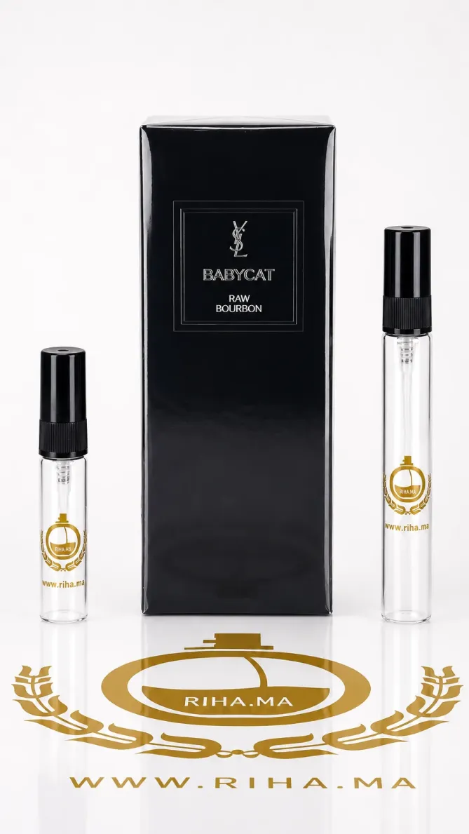 Decantage Babycat Raw Bourbon Eau de Parfum Yves Saint Laurent Authentic decantage babycat raw bourbon — Flacon de décantage Babycat Raw Bourbon Yves Saint Laurent élégant