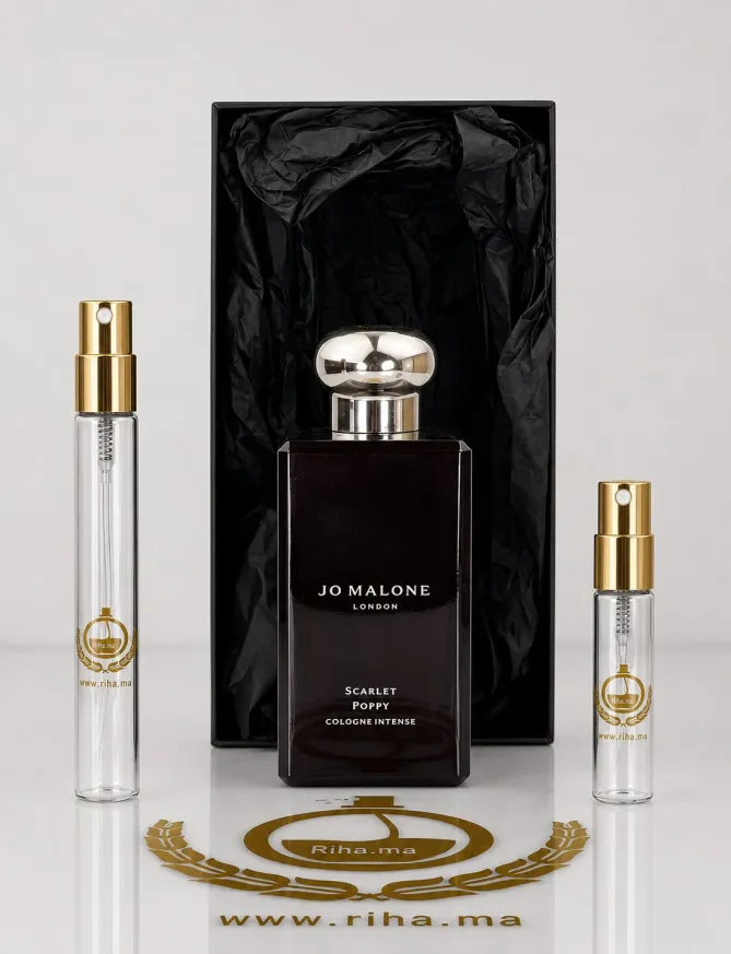 Decantage Scarlet Poppy Cologne Intense Jo Malone London Pour Femme decantage scarlet poppy — Décantage scarlet poppy flacon de parfum floral élégant