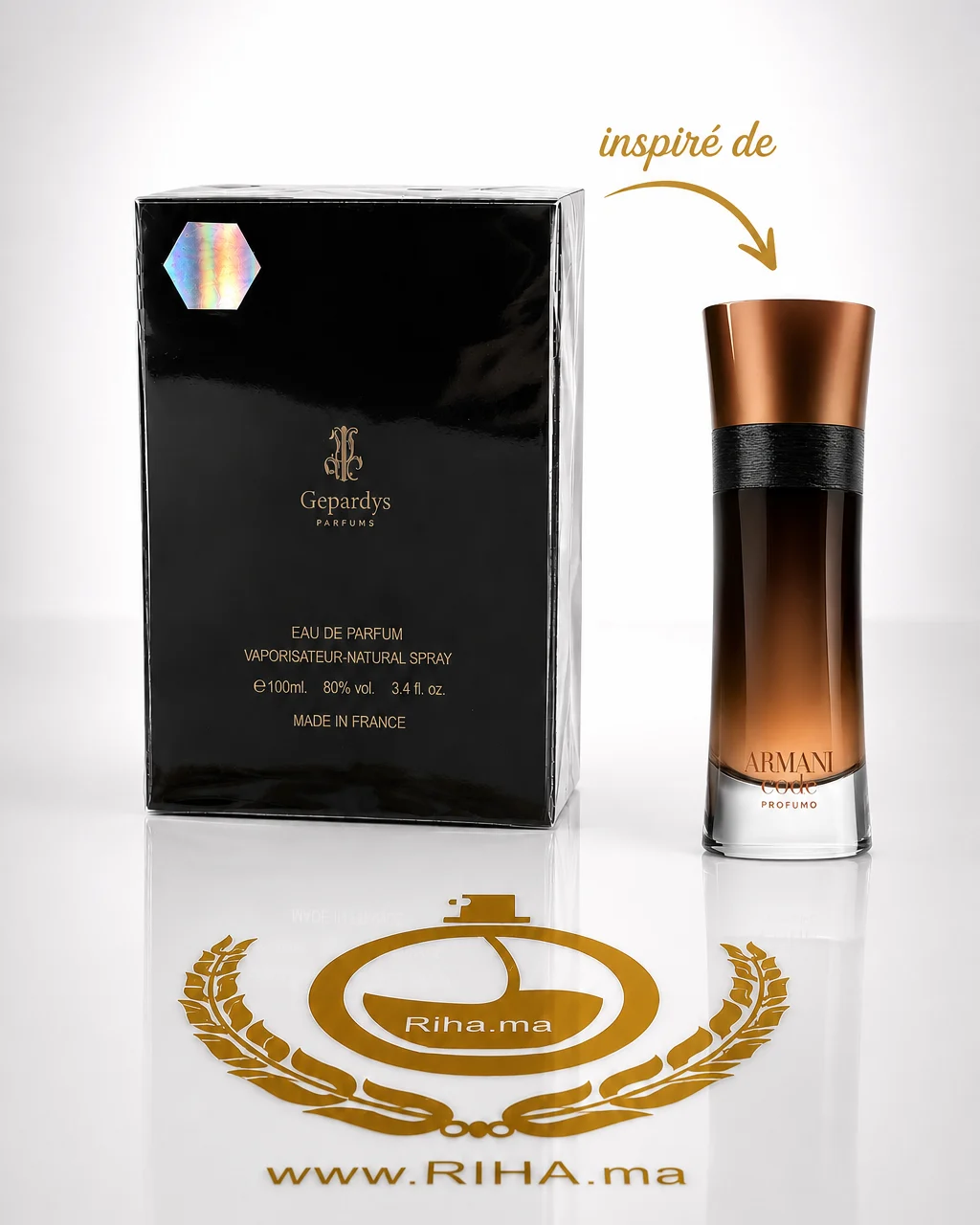 Noir d'Orient-Evody — photo 2 Flacon de parfum noir dorient evody boisé épicé — vue 2