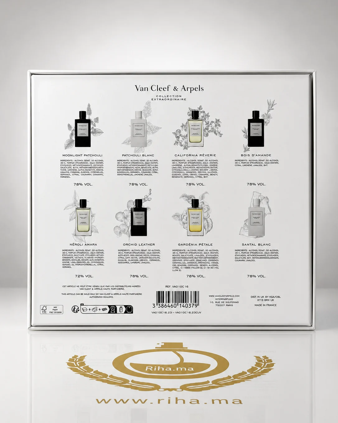 Coffret Miniature VAN CLEEF Collection Extraordinaire 8 x 7.5ml — photo 2 Coffret Miniature VAN CLEEF Collection Extraordinaire 8 x 7.5ml — parfum de luxe au Maroc — vue 2