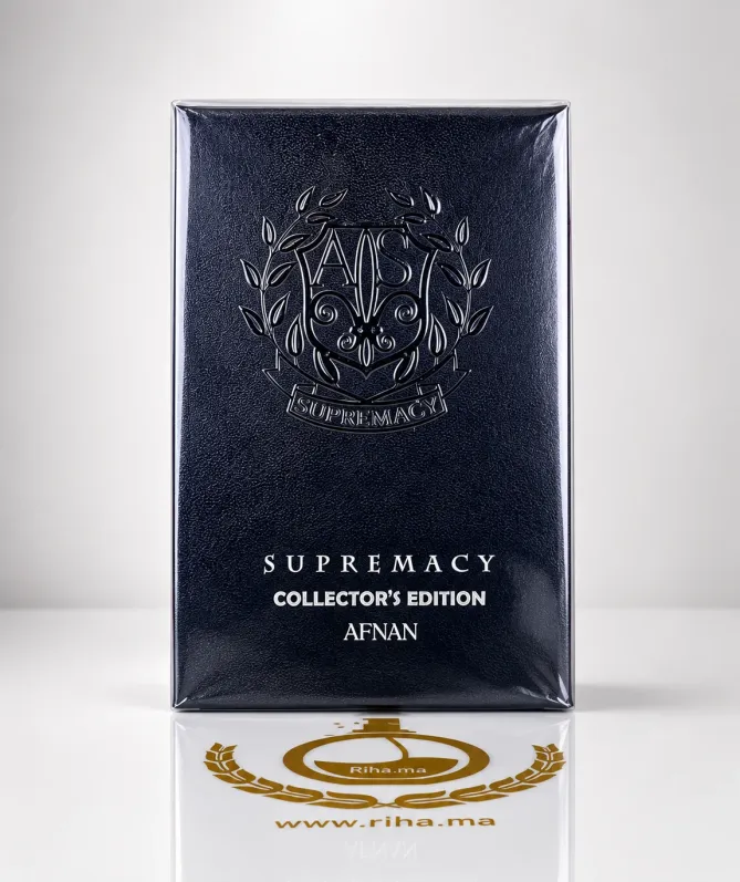 Supremacy Collector's Edition Pour Homme Afnan pour homme 100ML Flacon de parfum supremacy collectors edition sur fond sombre
