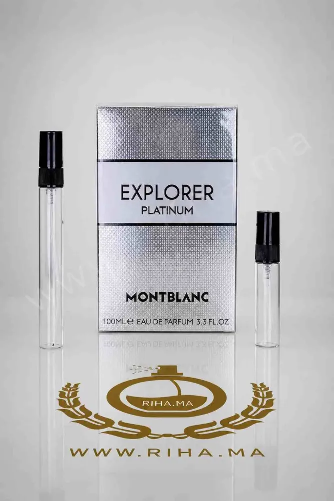 Decantage Montblanc Explorer Platinum Pour Homme decantage montblanc explorer platinum — Flacon décantage Montblanc Explorer Platinum boisé aromatique
