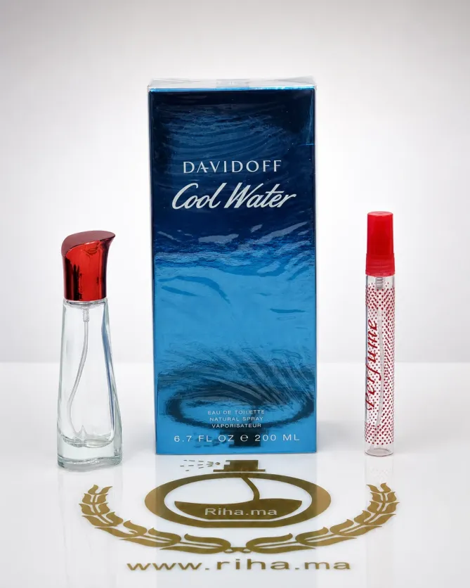 Décantage Cool Water Davidoff Eau de Toilette Flacon de décantage Cool Water Davidoff eau de toilette