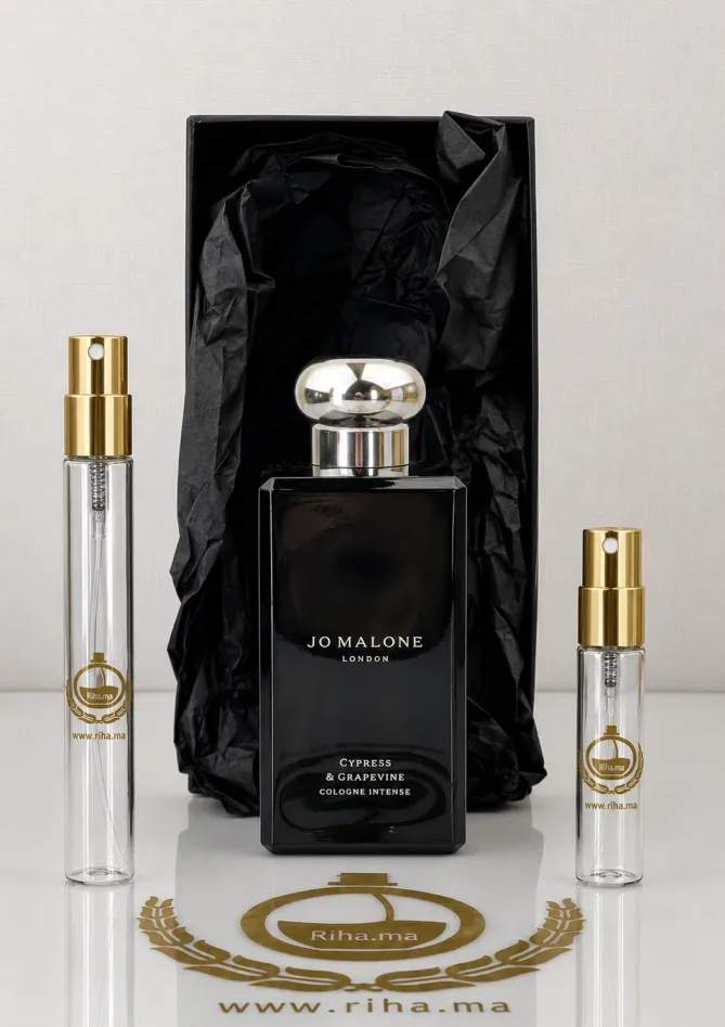 Decantage Cypress & Grapevine Cologne Intense Jo Malone London Pour Homme Flacon de decantage cypress grapevine avec notes boisées