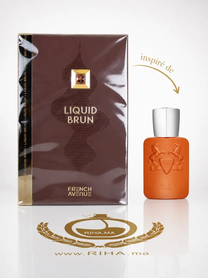 Liquid Brun French Avenue Eau de Parfum Pour Homme 100 ML Authentic Flacon de parfum liquid brun french avenue sur fond sombre