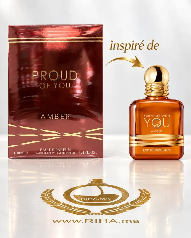Proud Of You Amber Eau De Parfum 100ml Flacon de Proud of you amber eau de parfum 100 ml