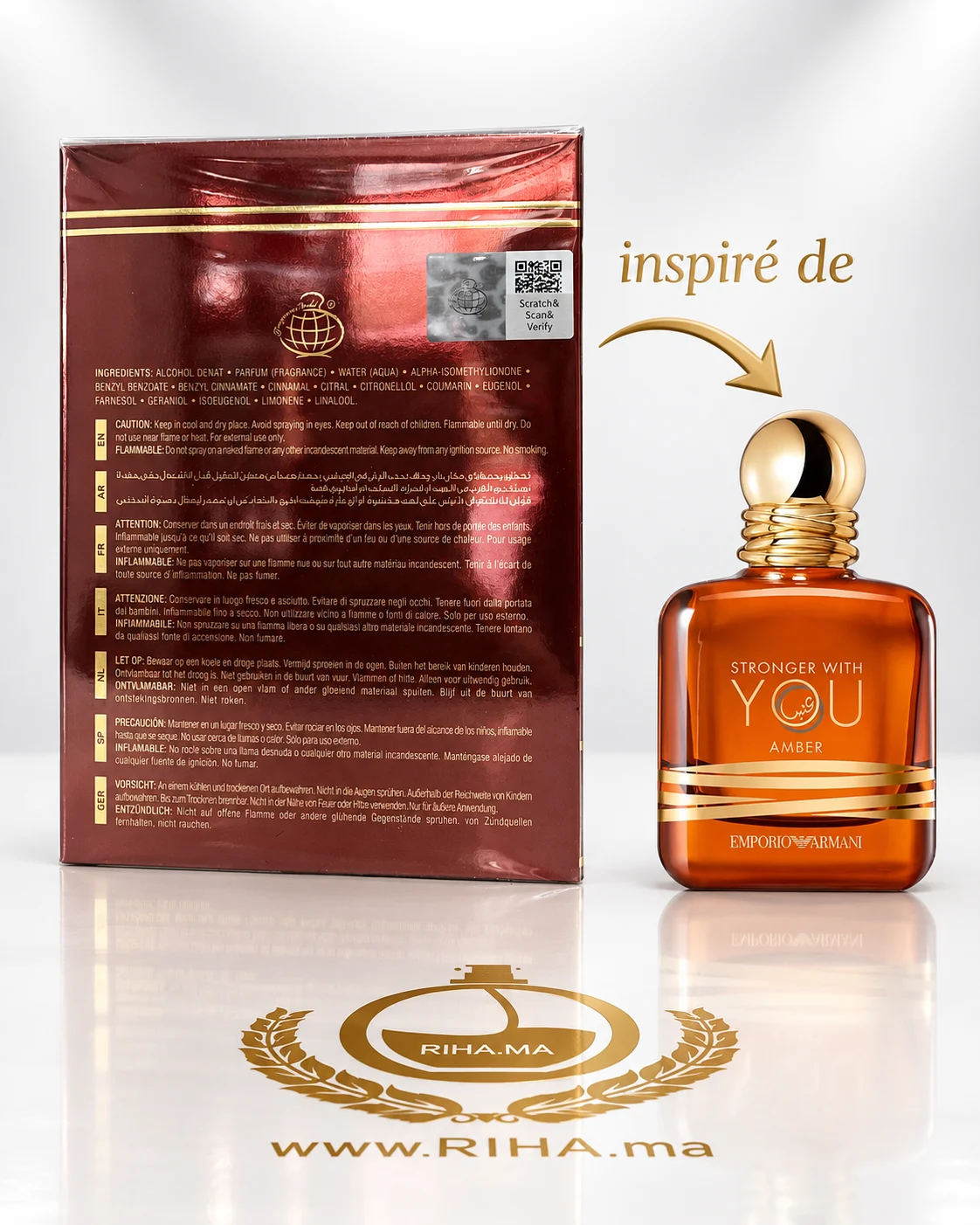 Proud Of You Amber Eau De Parfum 100ml — photo 2 Flacon de Proud of you amber eau de parfum 100 ml — vue 2