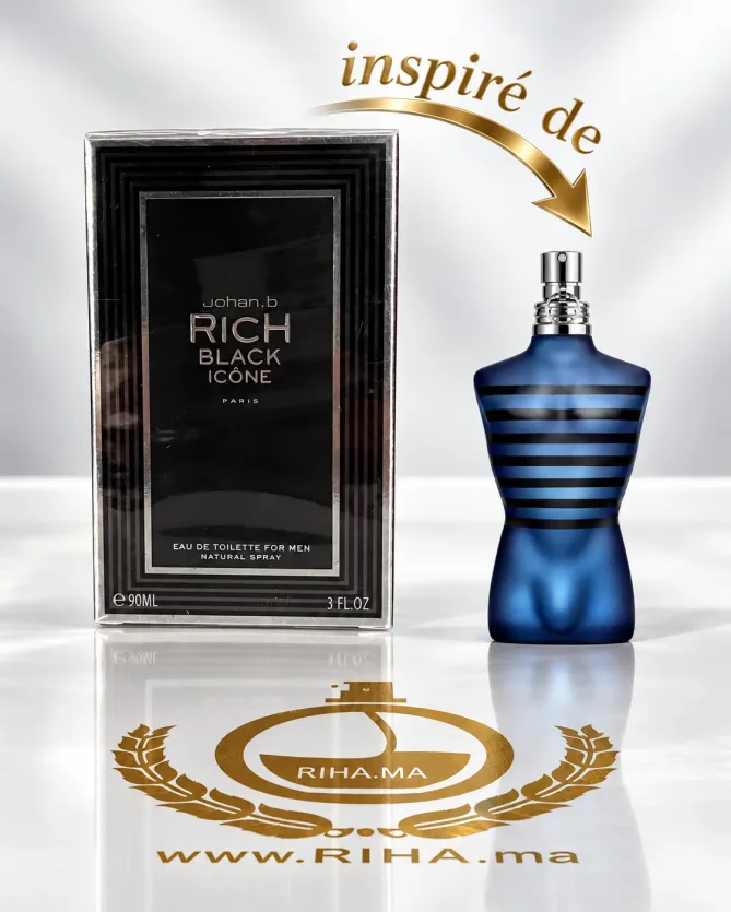 Flacon Rich Black Icone eau de toilette pour homme 90ml