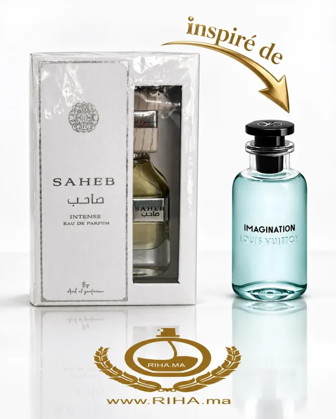 Saheb Intense Eau De Parfum Pour Homme 70ml Flacon de parfum Saheb Intense pour homme 70 ml élégant