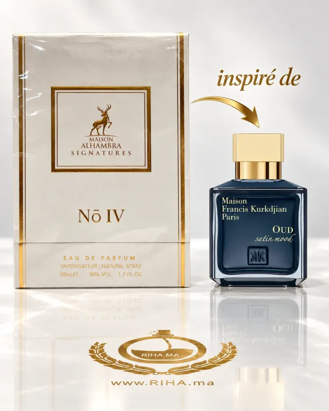 Signature NO IV Eau De Parfum 50ml Flacon Signature NO IV eau de parfum 50 ml sur fond clair