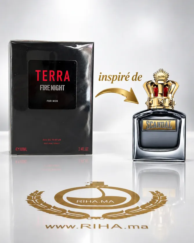 Terra Fire Night For Men Eau De Parfum 100ml Flacon Terra Fire Night For Men eau de parfum 100 ml