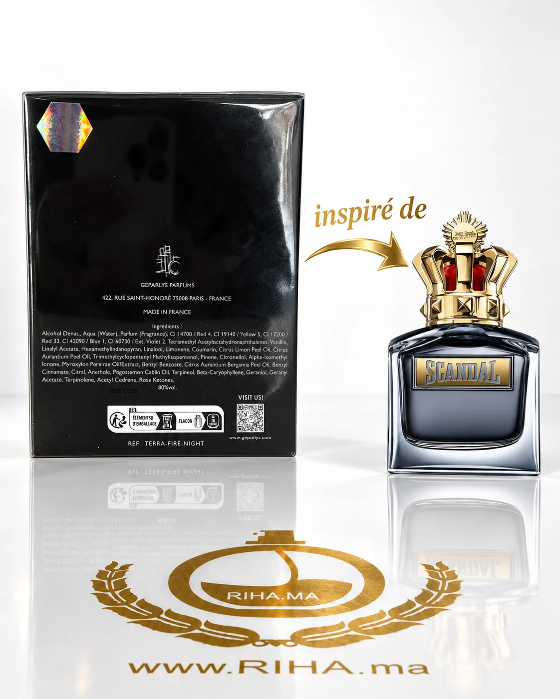 Terra Fire Night For Men Eau De Parfum 100ml — photo 2 Flacon Terra Fire Night For Men eau de parfum 100 ml — vue 2