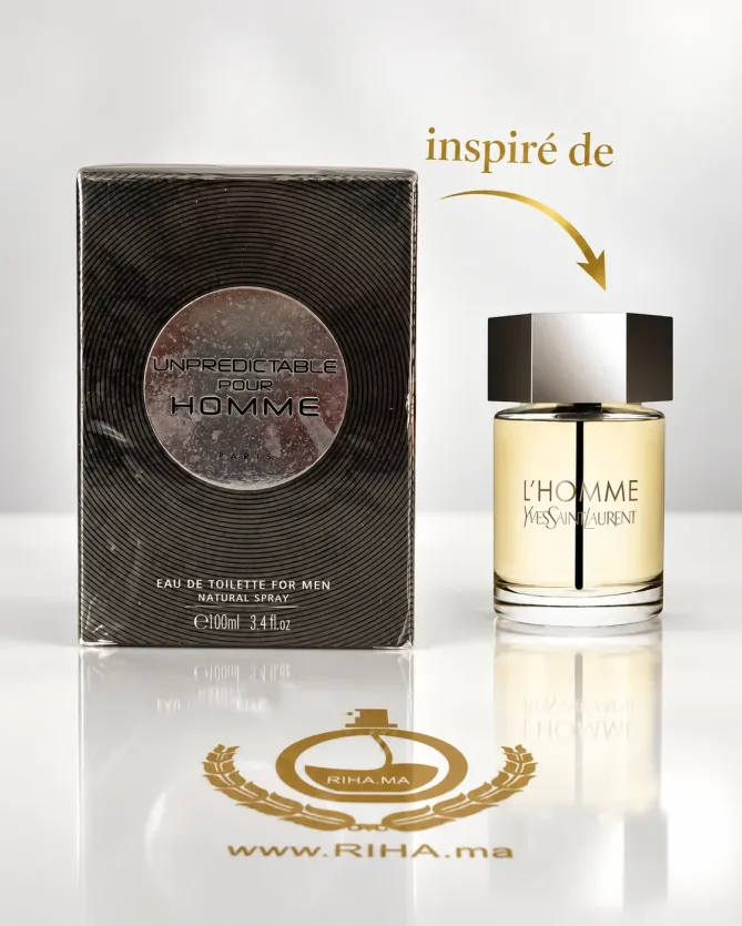 Unpredictable Pour Homme Eau De Toilette 100ml Flacon Unpredictable Pour Homme eau de toilette 100 ml sur fond clair